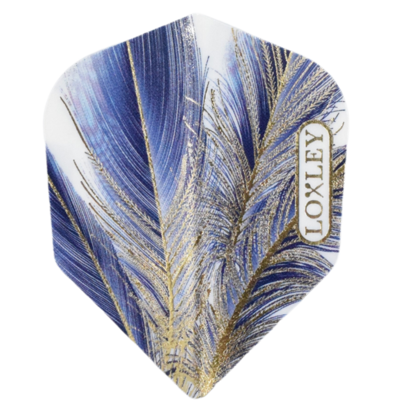 Loxley - Flights - Blue Gold Feather - 10 sets