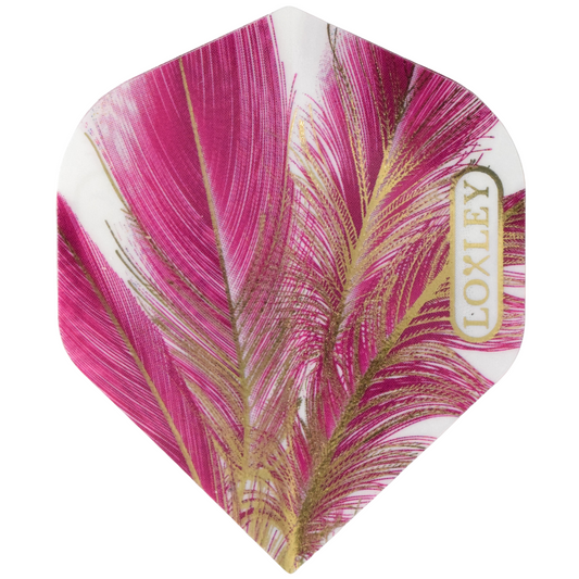 Loxley - Flights - Purple Gold Feather - 10 sets