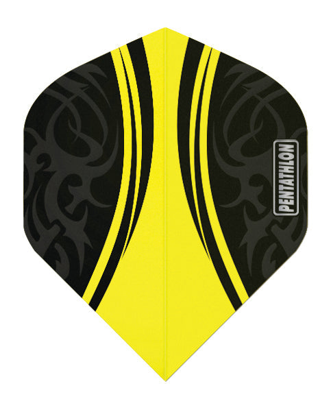 Pentathlon - Flights - Clear Yellow Black Matt No.2 - 10 sets