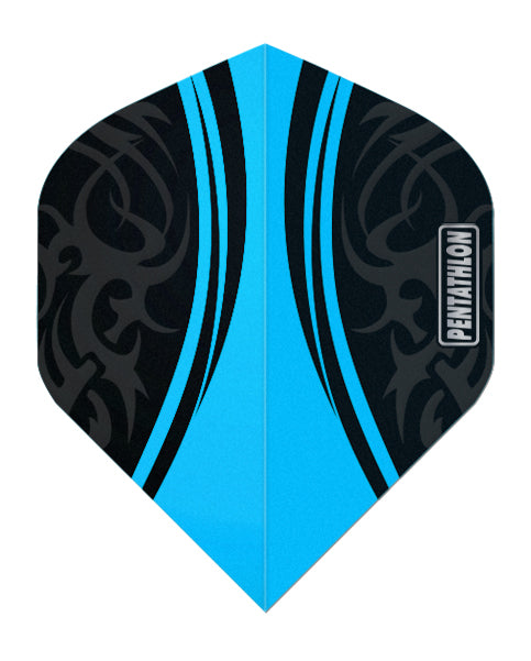 Pentathlon - Flights - Clear Cyan Black Matt No.2 - 10 sets