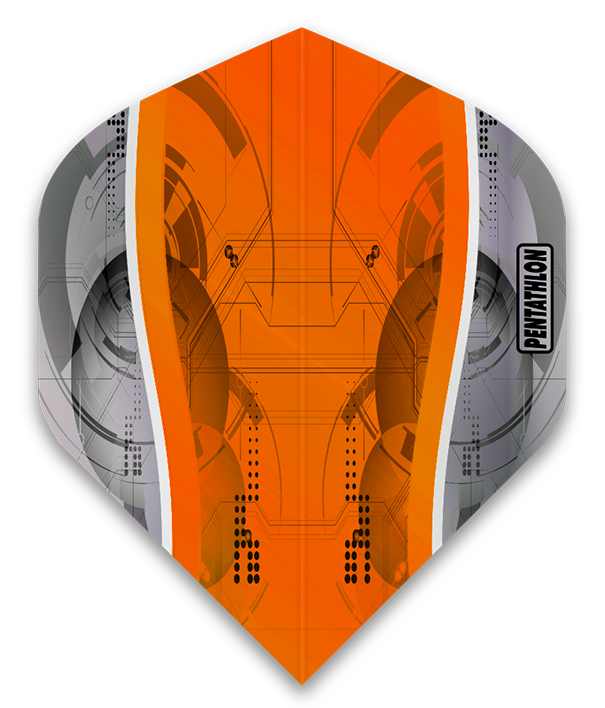 Pentathlon - Flights - Orange Silver Edge No.2 - 10 sets