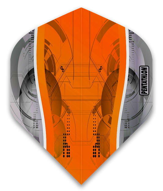 Pentathlon - Flights - Orange Silver Edge No.2 - 10 sets